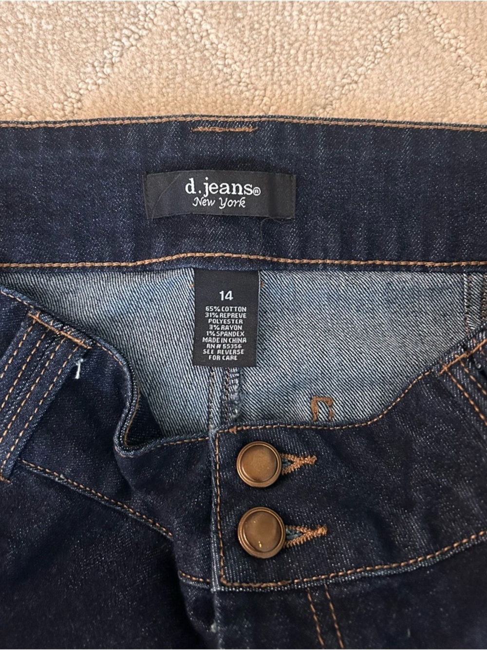 d. jeans Dark Blue Flare Jeans - Picture 2 of 4